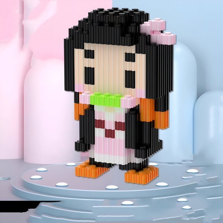 Anime Nezuko Juguete Armable Armatodo Construcción Niños