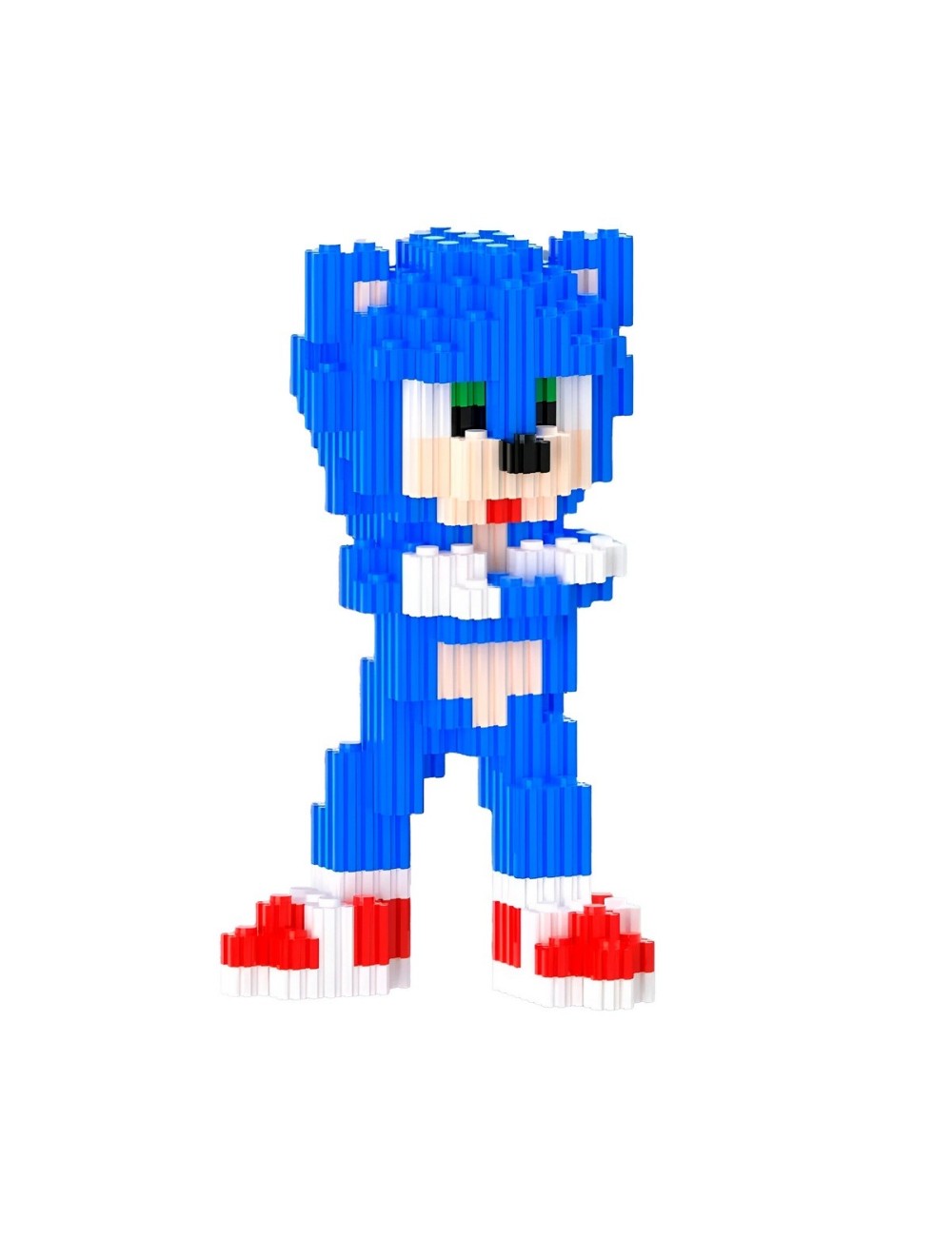 Anime Sonic Azul Juguete Armable Armatodo Construcción Niños