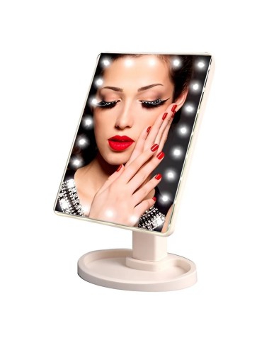 Espejo Con Luces Para Maquillaje Portable + Baterias