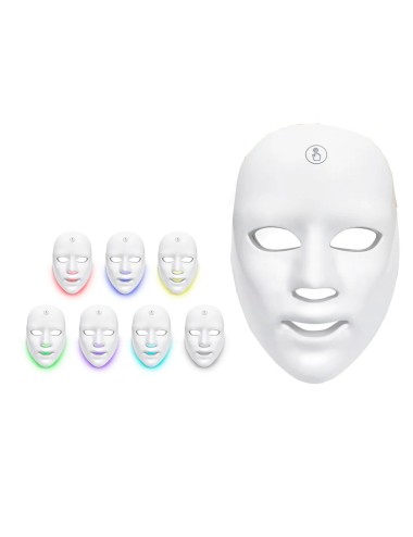 Mascara Facial Led 7 Colores Recargable Portable