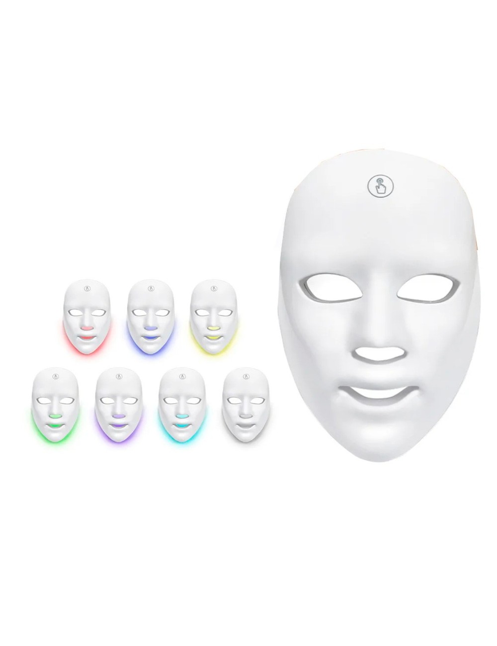 Mascara Facial Led 7 Colores Recargable Portable