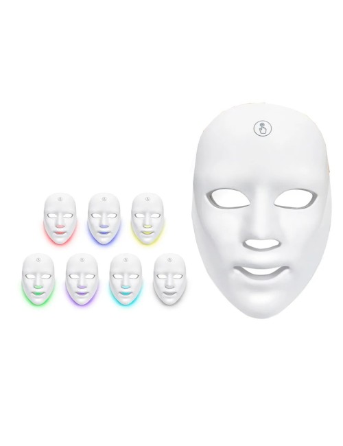 Mascara Facial Led 7 Colores Recargable Portable