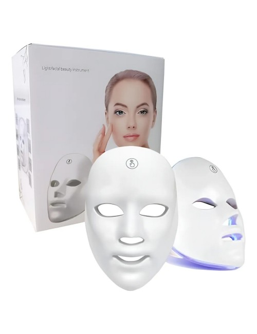 Mascara Facial Led 7 Colores Recargable Portable