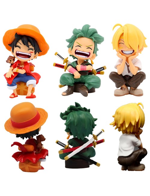 Figura Coleccionable Anime One Piece X 4 Personajes