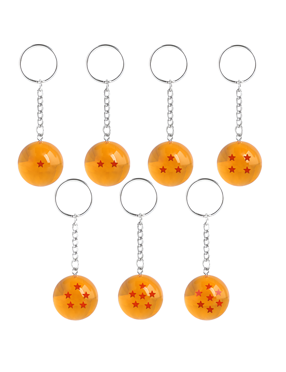 Llavero Esferas Del Dragon Ball Coleccionables X 7 Unidades