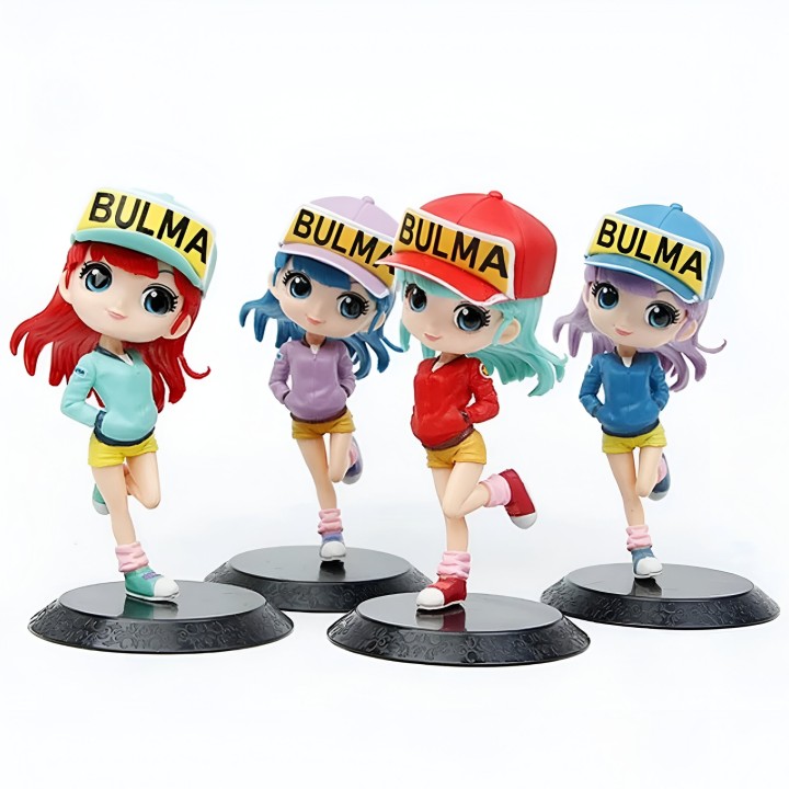 Figura Coleccionable Anime Dragon Ball Z Chibi De Bulma X 4