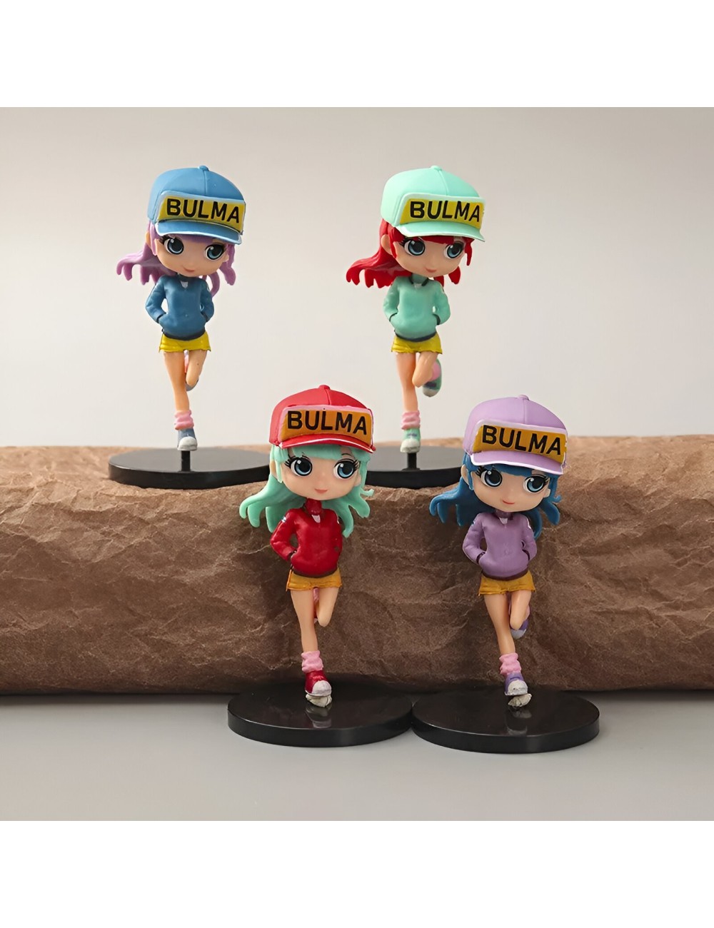 Figura Coleccionable Anime Dragon Ball Z Chibi De Bulma X 4