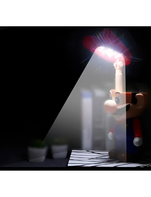 Lampara Mesa De Noche Super Mario Bros Recargable