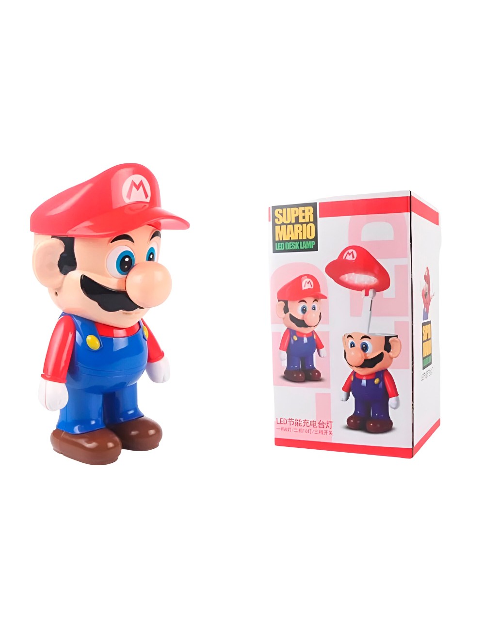 Lampara Mesa De Noche Super Mario Bros Recargable