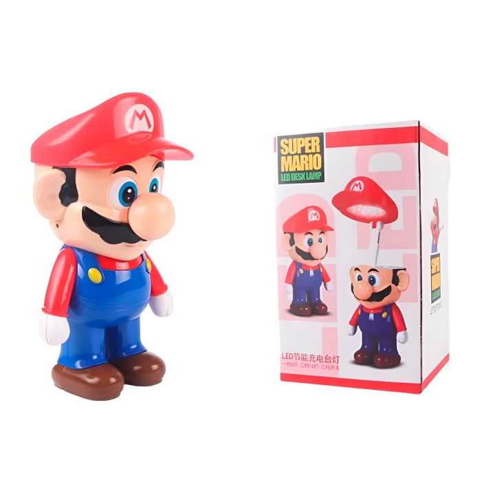 Lampara Mesa De Noche Super Mario Bros Recargable