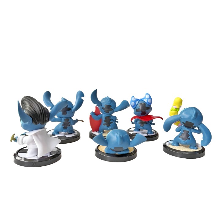 Figura Coleccionable Stitch Posiciones X 6 Unidades