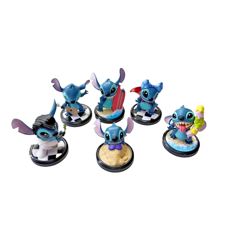 Figura Coleccionable Stitch Posiciones X 6 Unidades