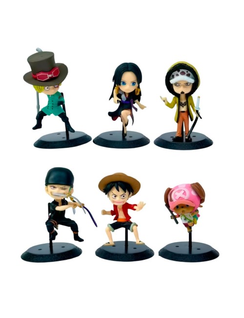 Figura Coleccionable Anime Monkey D. Luffy X 6 Personajes