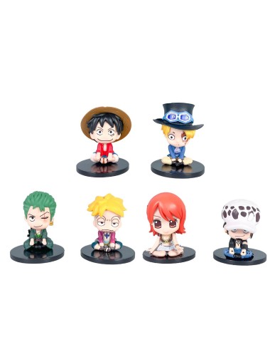 Figura Coleccionable Mini Monkey D. Luffy X 6 Personajes