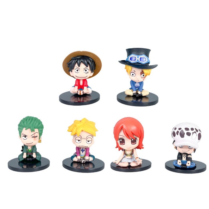 Figura Coleccionable Mini Monkey D. Luffy X 6 Personajes