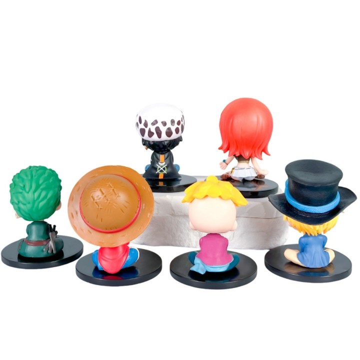 Figura Coleccionable Mini Monkey D. Luffy X 6 Personajes
