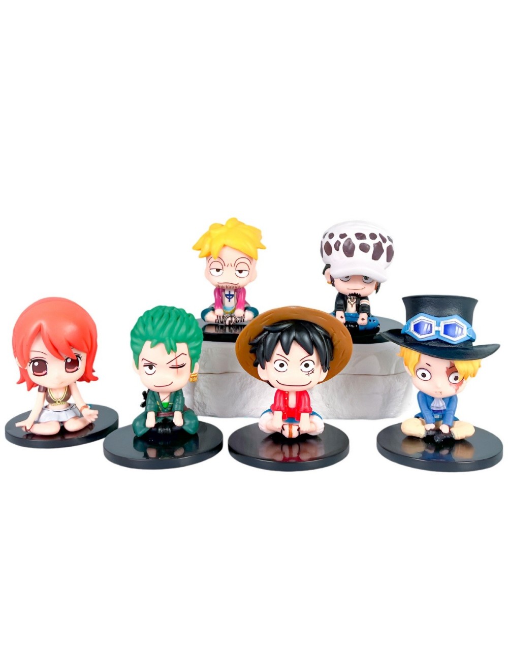 Figura Coleccionable Mini Monkey D. Luffy X 6 Personajes