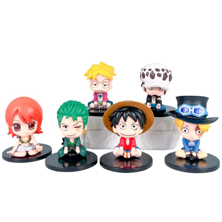 Figura Coleccionable Mini Monkey D. Luffy X 6 Personajes