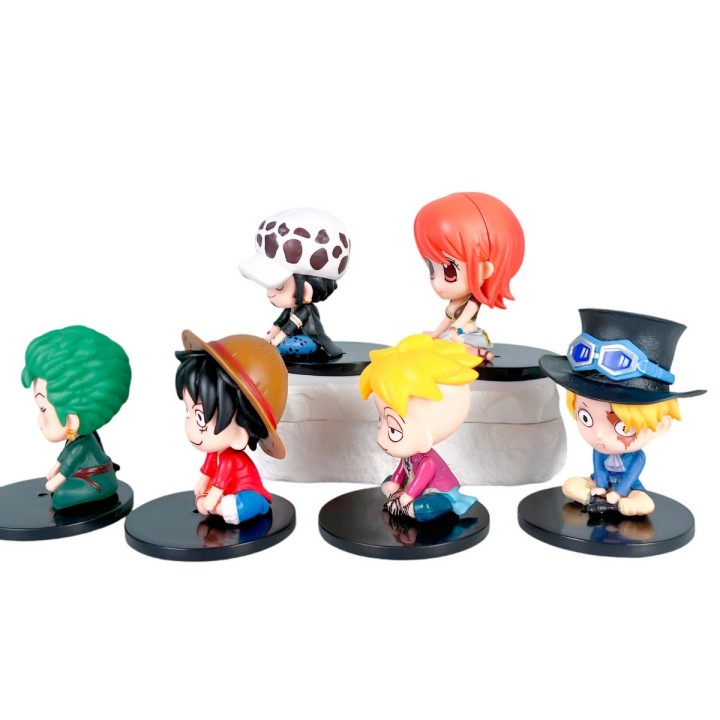 Figura Coleccionable Mini Monkey D. Luffy X 6 Personajes