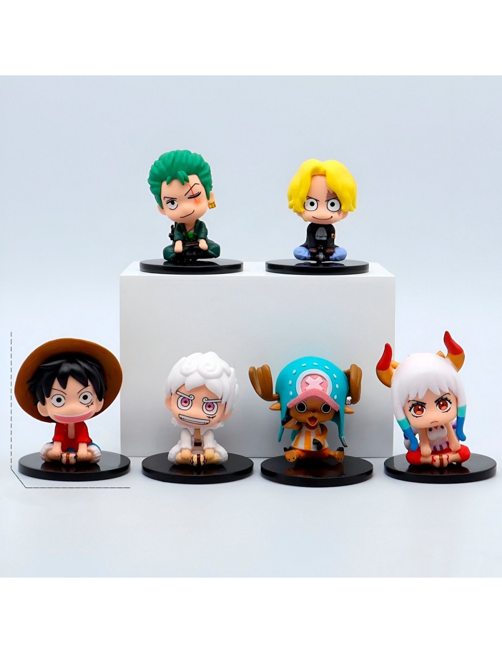 Figura Coleccionable Mini Monkey Luffy X 6 Personajes
