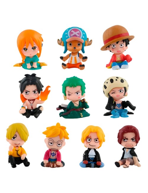 Figura Coleccionable One Piece Personajes X 10 Unidades