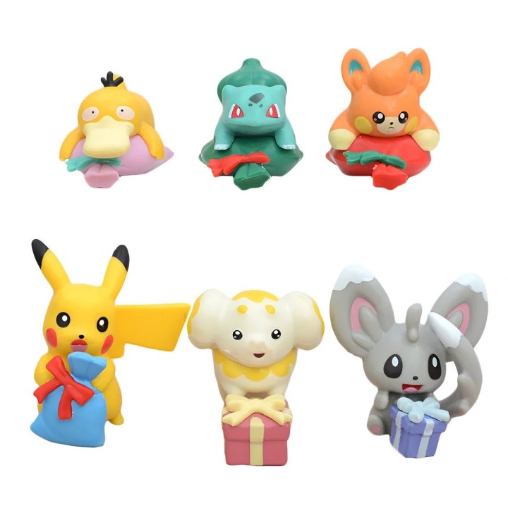 Figura Coleccionable Pokemon Personajes X 6 Unidades