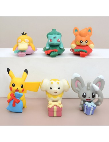 Figura Coleccionable Pokemon Personajes X 6 Unidades