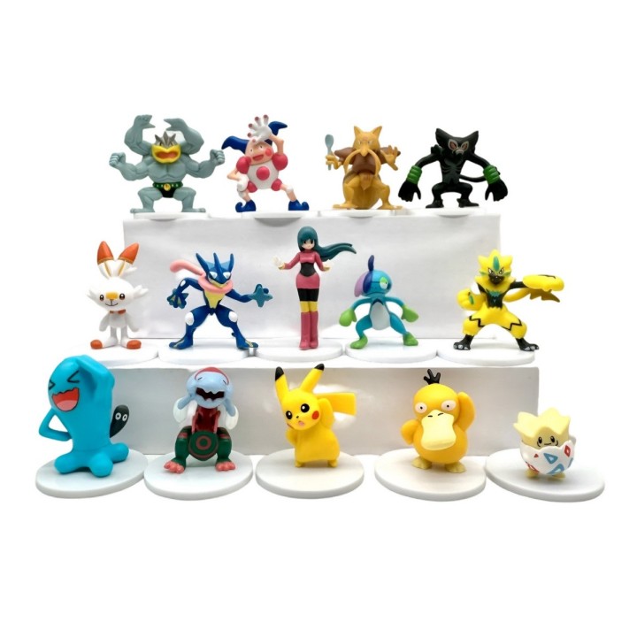 Figura Coleccionable Pokemon Personajes X 14 Unidades