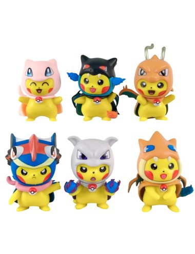 Figura Coleccionable Pokemon Pikachu Disfraz X 6 Unidades