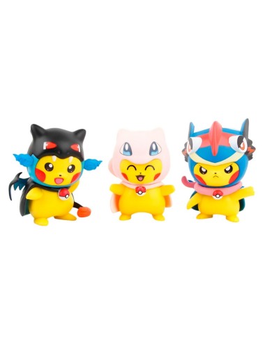 Figura Coleccionable Pokemon Pikachu Disfraz X 6 Unidades