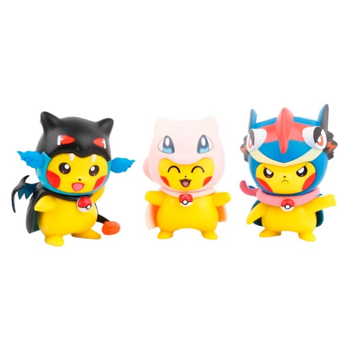 Figura Coleccionable Pokemon Pikachu Disfraz X 6 Unidades