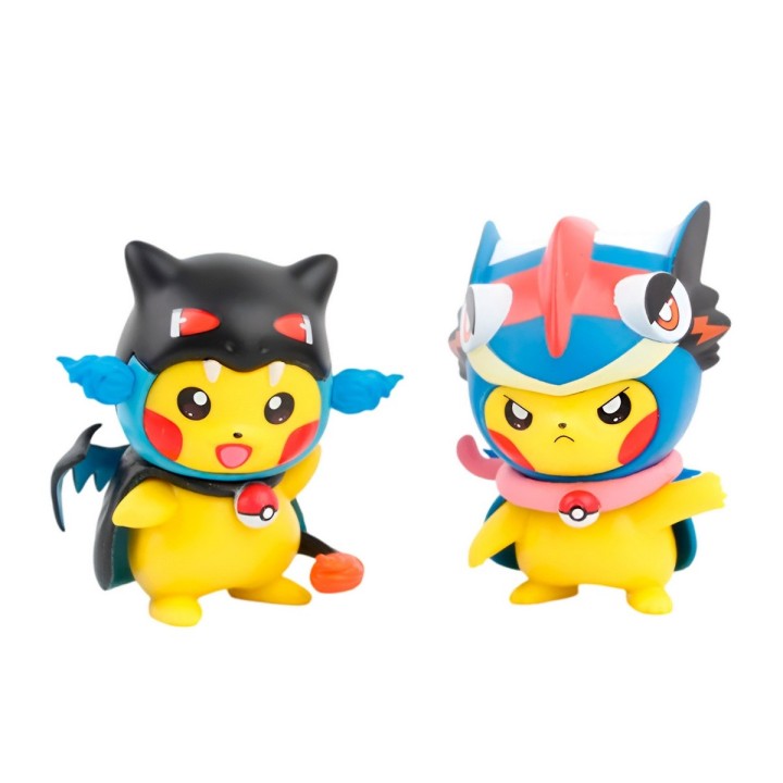 Figura Coleccionable Pokemon Pikachu Disfraz X 6 Unidades