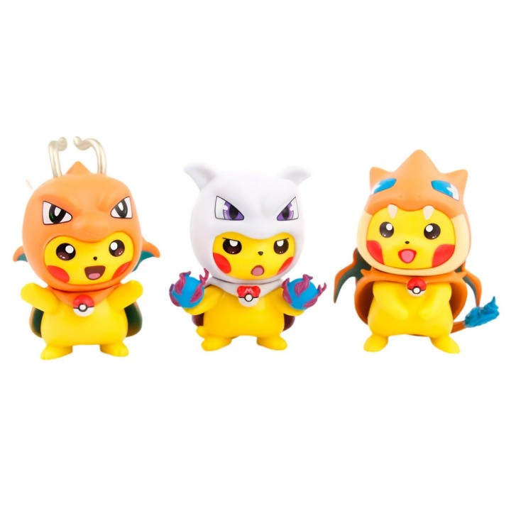 Figura Coleccionable Pokemon Pikachu Disfraz X 6 Unidades