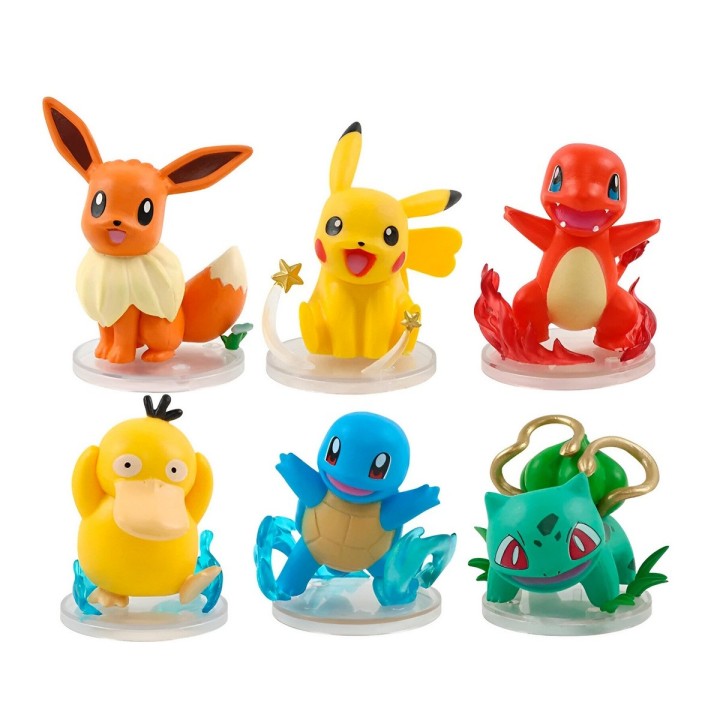 Figura Coleccionable Pokemon Pikachu Personajes X 6 Unidades