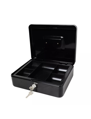 Caja Menor Fuerte Mediana Metálica Llave Guarda Plata Dinero