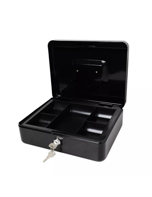 Caja Menor Fuerte Mediana Metálica Llave Guarda Plata Dinero