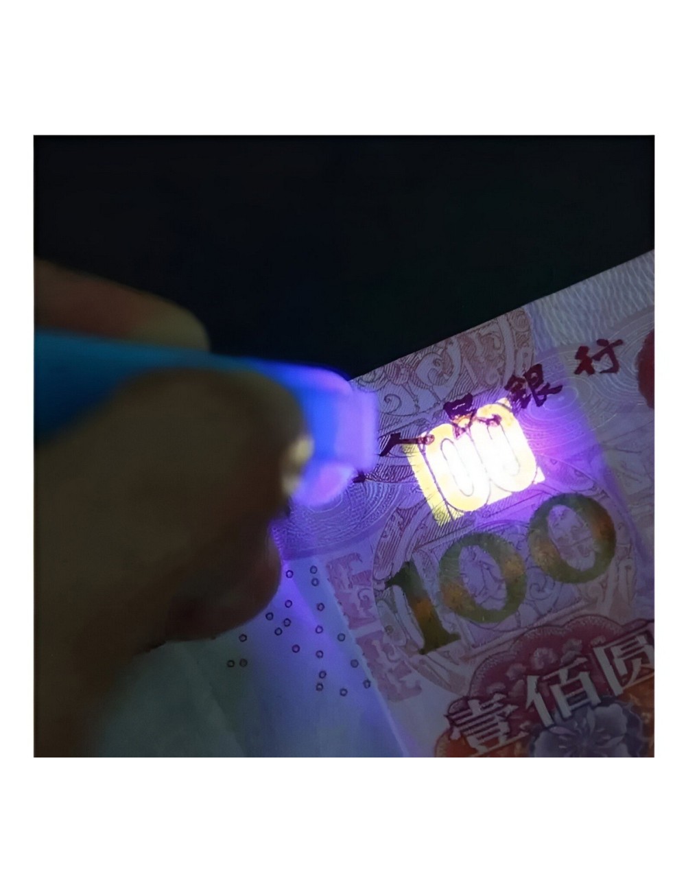 Marcador Probador Billetes Falsos Luz Uv Portable