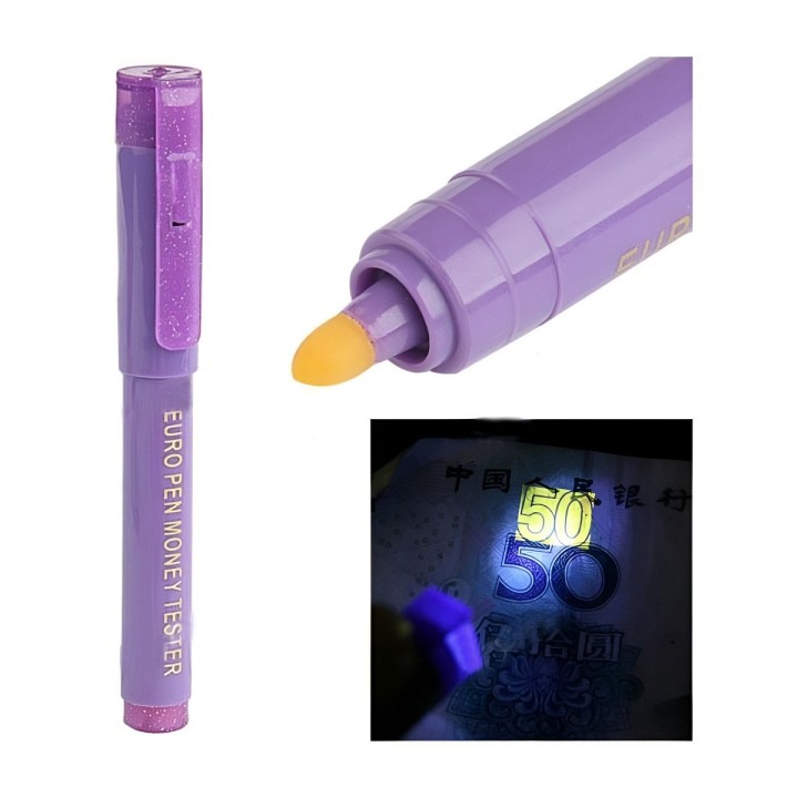 Marcador Probador Billetes Falsos Luz Uv Portable