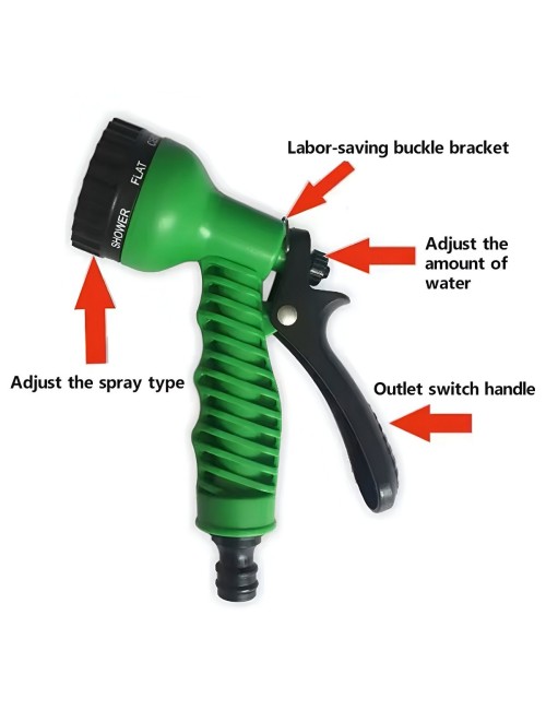 Manguera Expandible 30 Metros Flexible Aspersor Multiusos