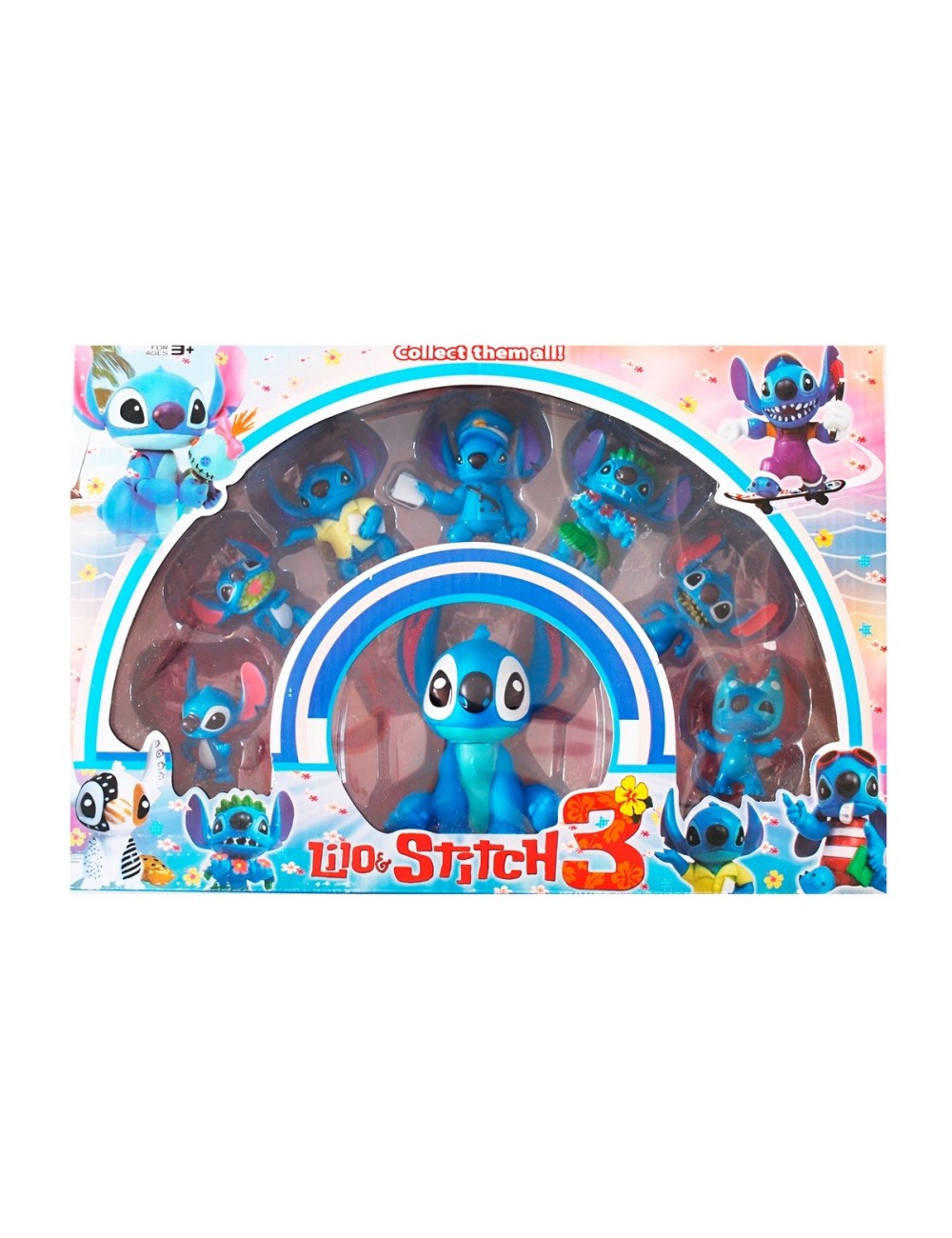 Figura Coleccionable Set Stitch X 8 Unidades