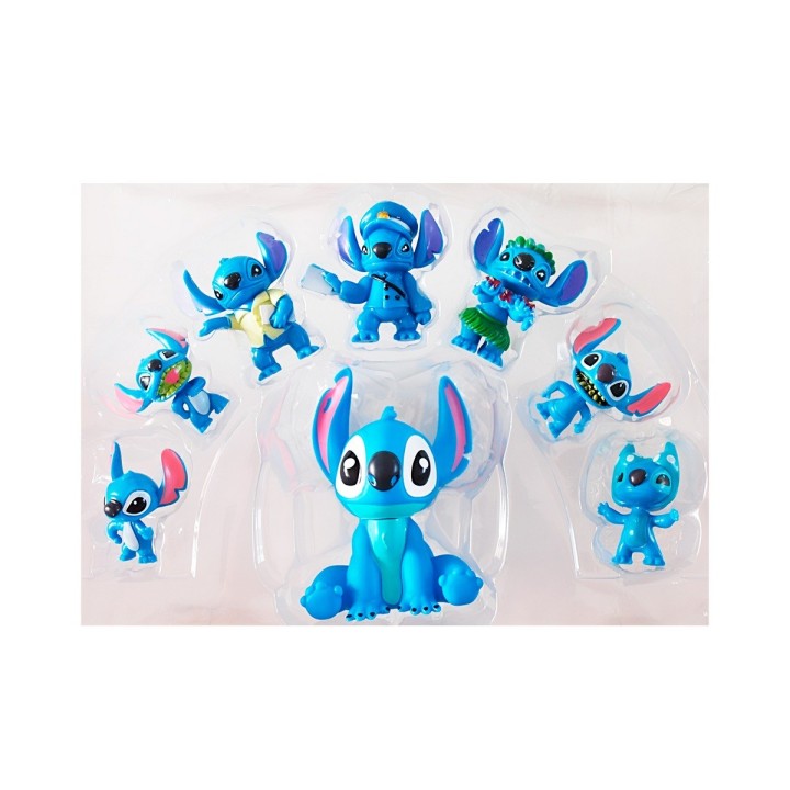 Figura Coleccionable Set Stitch X 8 Unidades