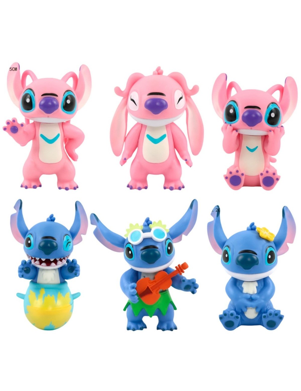 Figura Coleccionable Angel Stitch X 6 Unidades
