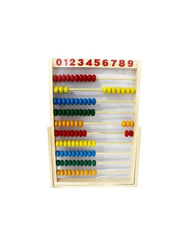 Abaco Aprendizaje Matematica Numeros En Madera Interactivo