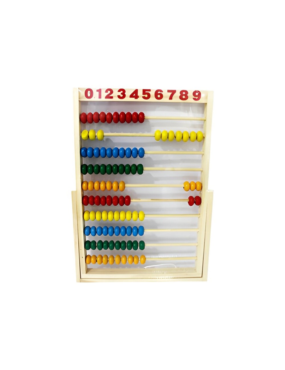 Abaco Aprendizaje Matematica Numeros En Madera Interactivo