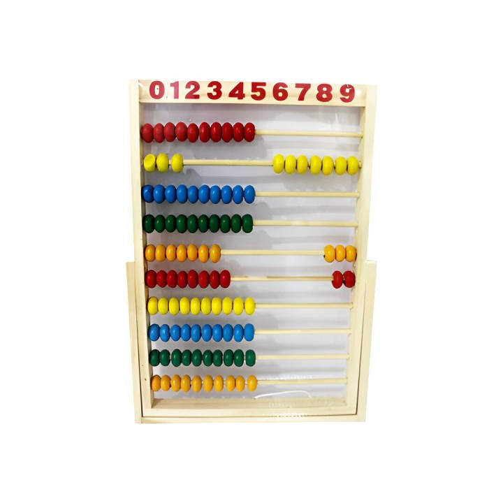 Abaco Aprendizaje Matematica Numeros En Madera Interactivo