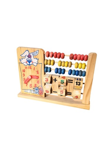 Abaco Juego De Madera Operaciones Matematica Aprendizaje