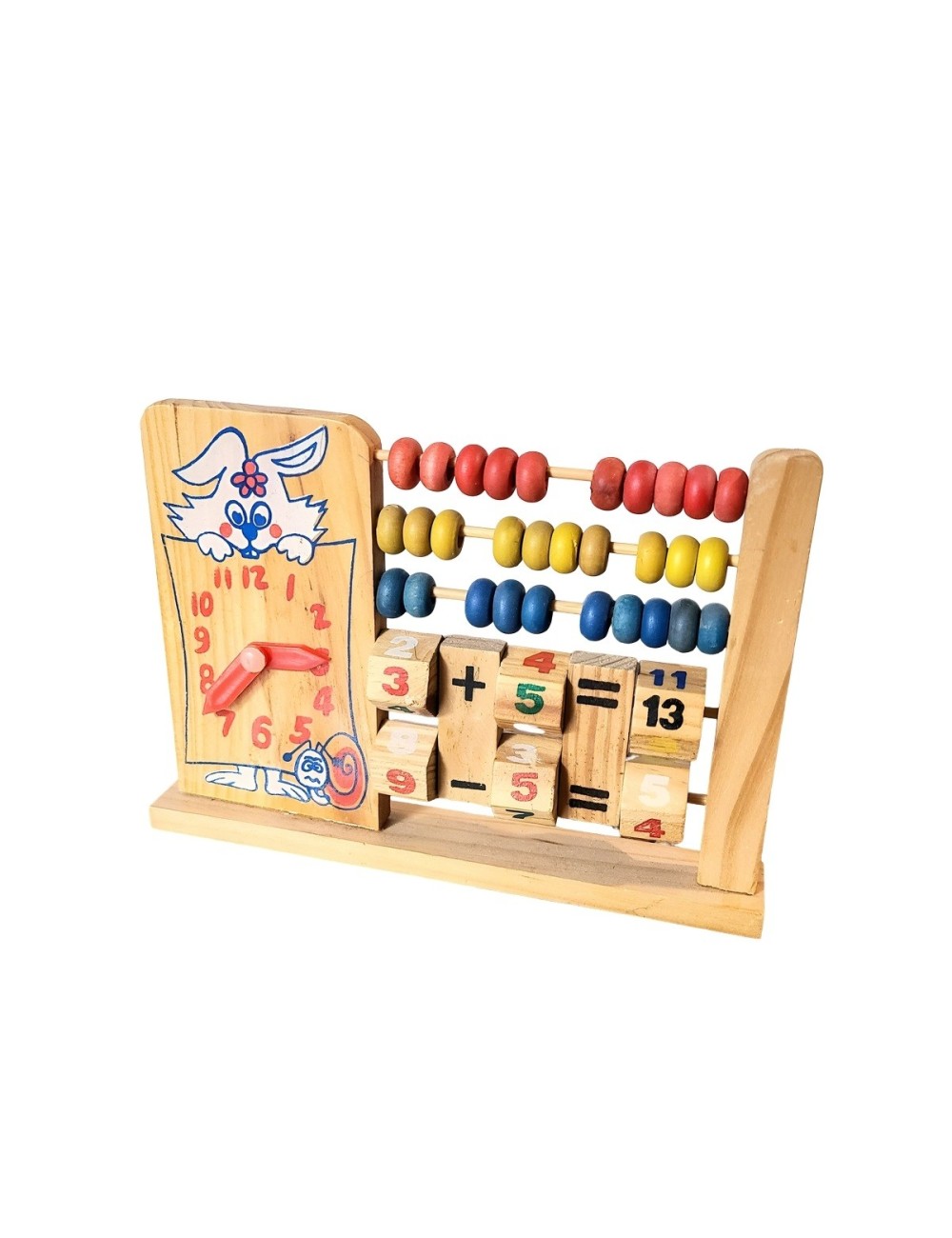 Abaco Juego De Madera Operaciones Matematica Aprendizaje