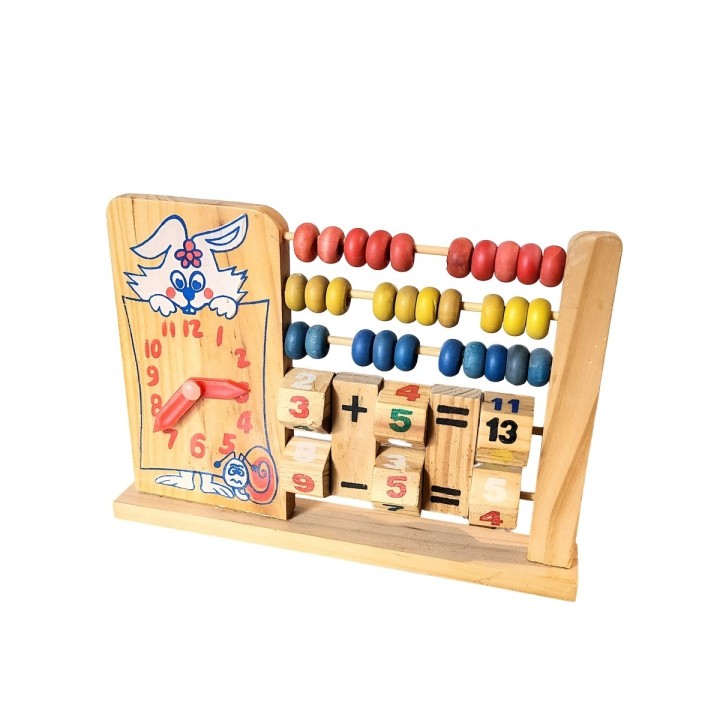 Abaco Juego De Madera Operaciones Matematica Aprendizaje