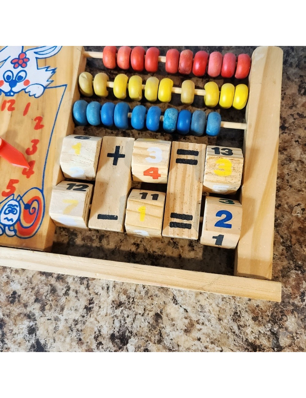 Abaco Juego De Madera Operaciones Matematica Aprendizaje