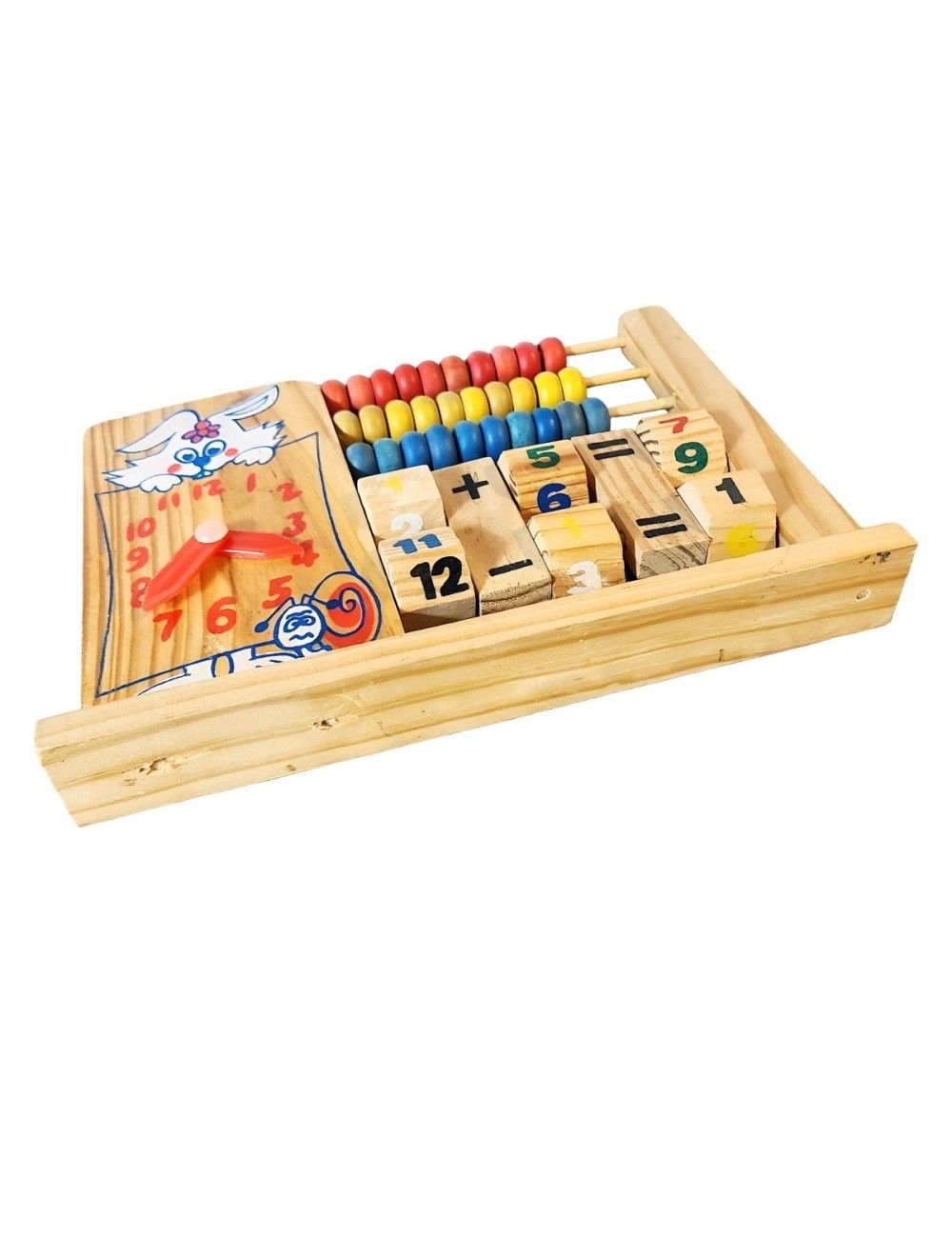 Abaco Juego De Madera Operaciones Matematica Aprendizaje